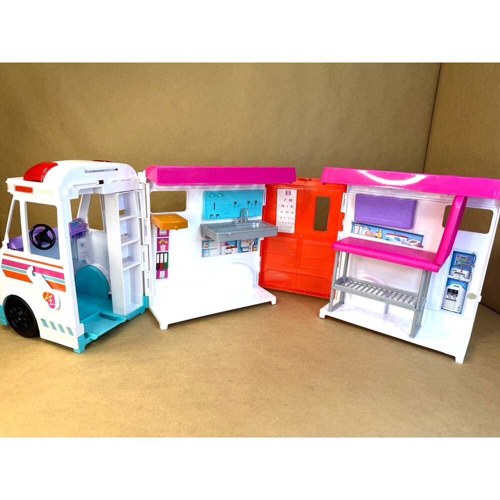 Barbie Care Clinic Ambulance w/ Lights & Sound Mobile Clinic NO ACCESSORIES - Picture 16 of 16